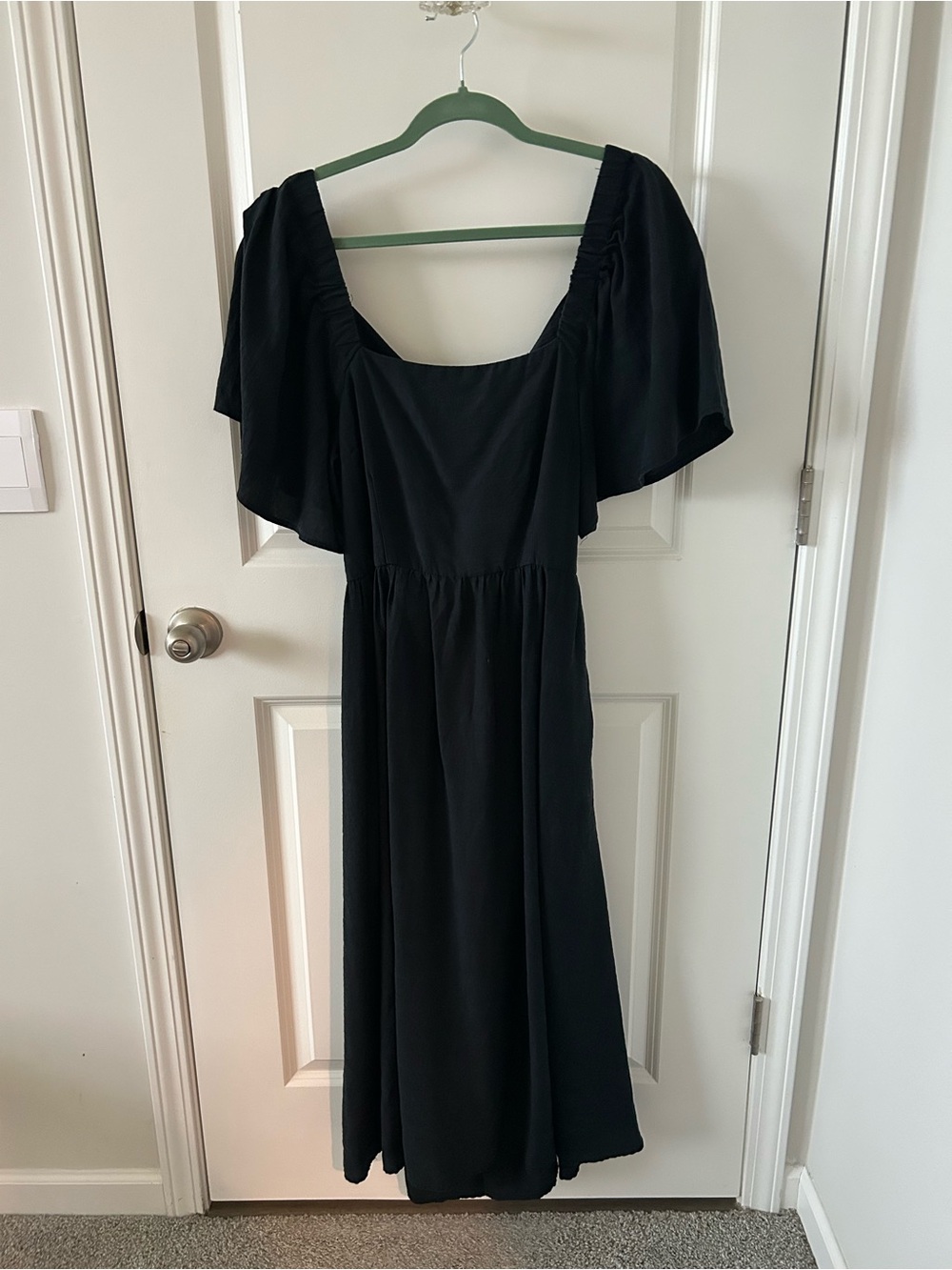 A new day Black Bow Midi Dress